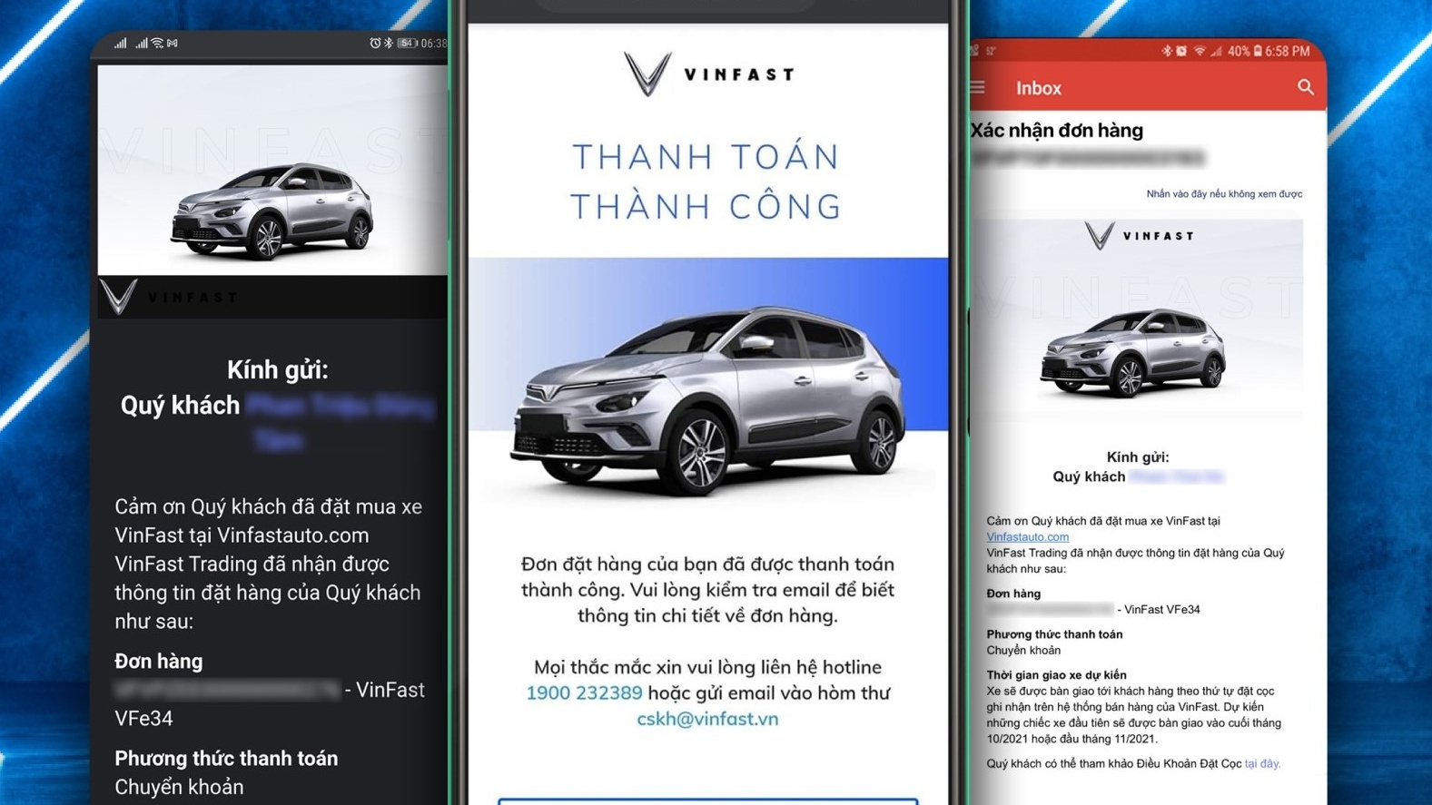đặt cọc xe ô tô VinFast VF e34